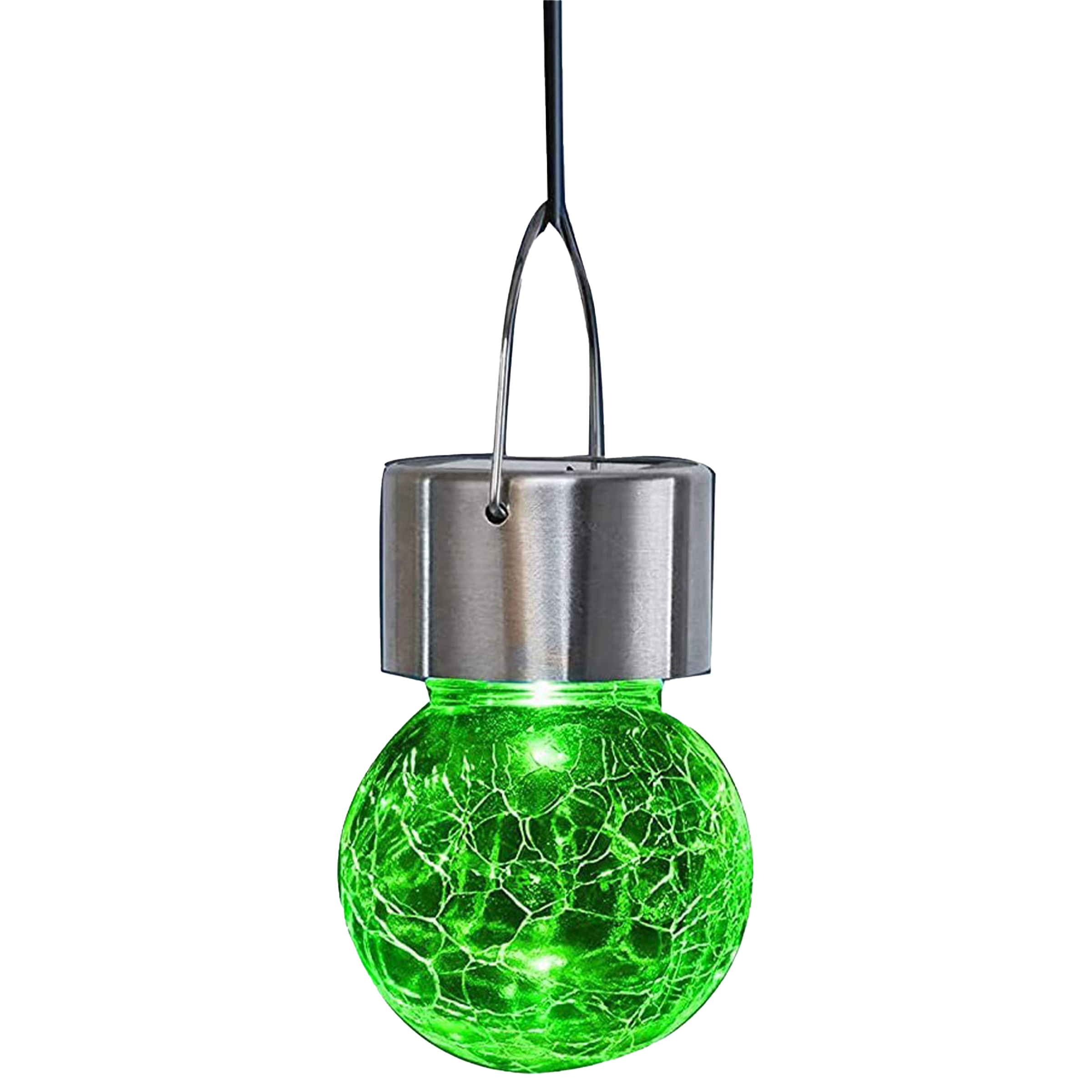 Glass Outdoor Hanging Cracked Ball Light 11