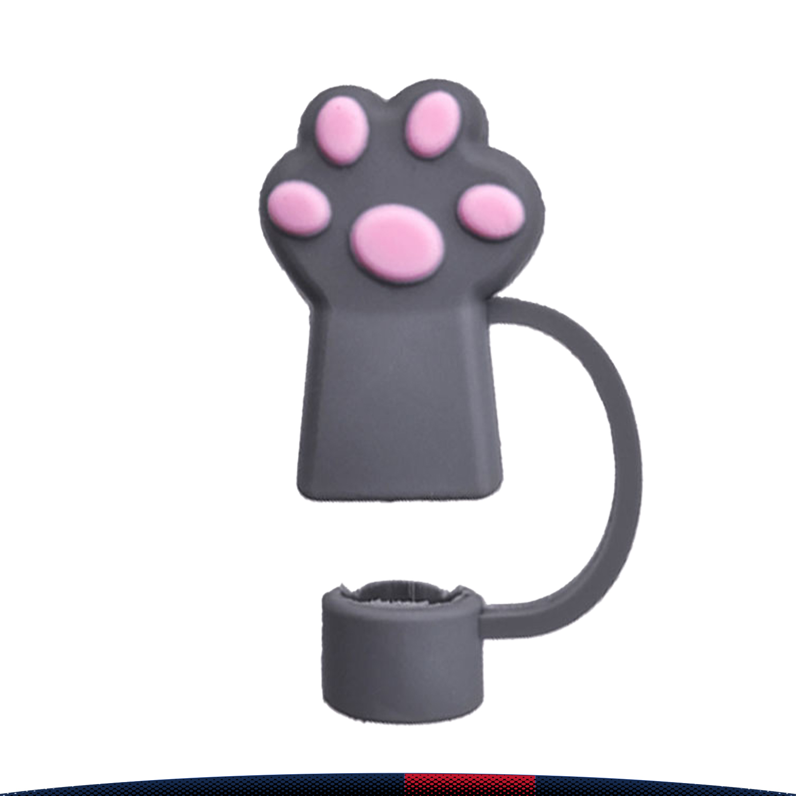 Snurby Cat Paw PVC Straw Topper 6