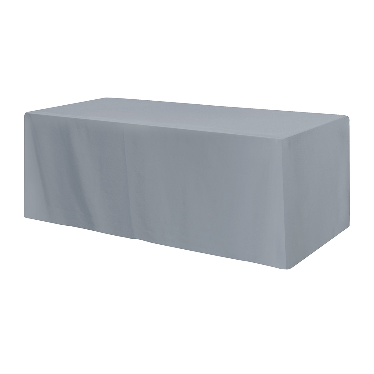 Fitted Poly/Cotton 3-Sided Table Cover - Fits 8' Standard Table 6
