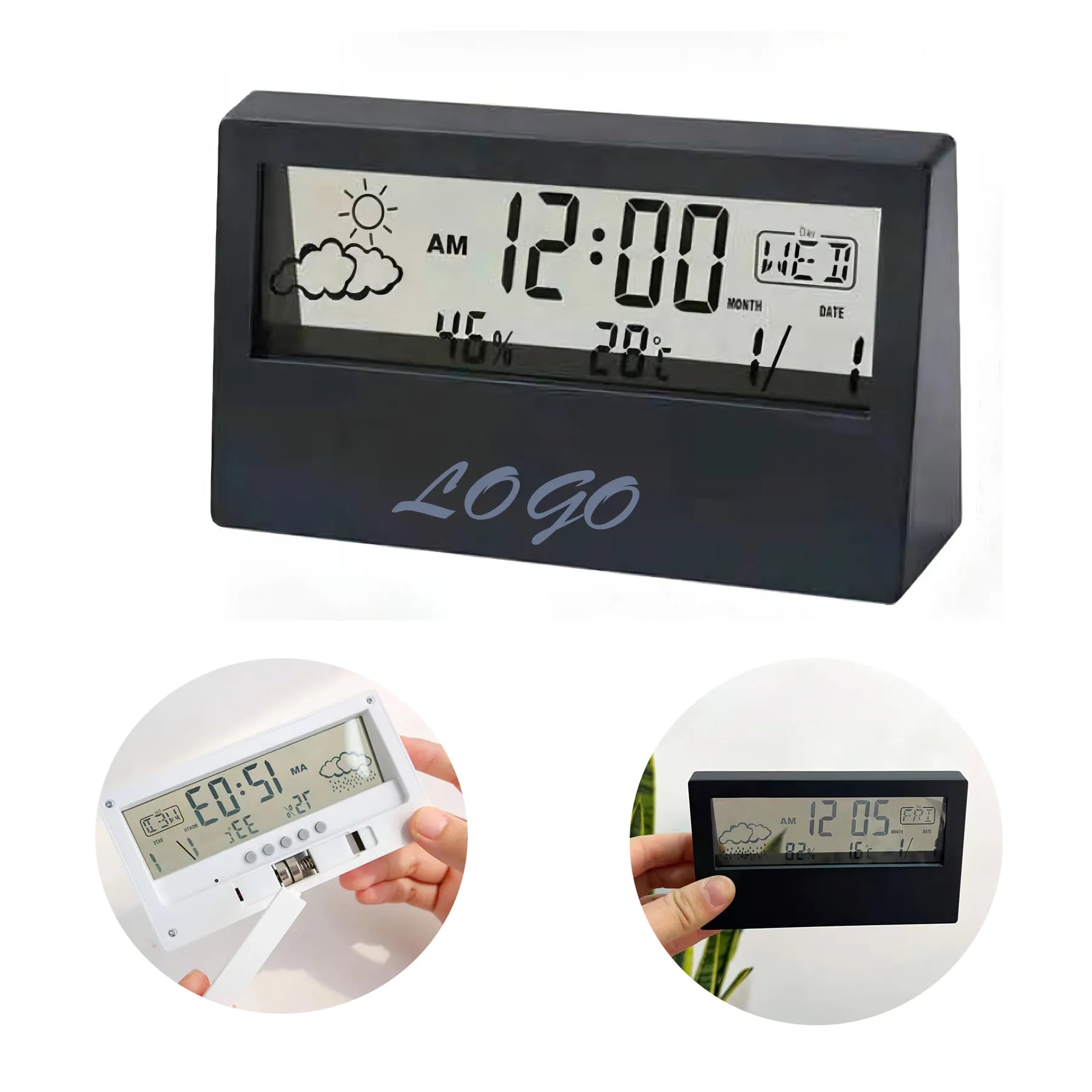 Night Light Perspective Digital Alarm Clock 3