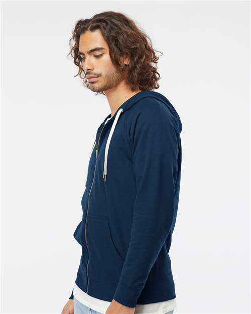 Unisex Icon Lightweight Loopback Terry Full-Zip Hooded Sweatshirt - SS1000Z 2