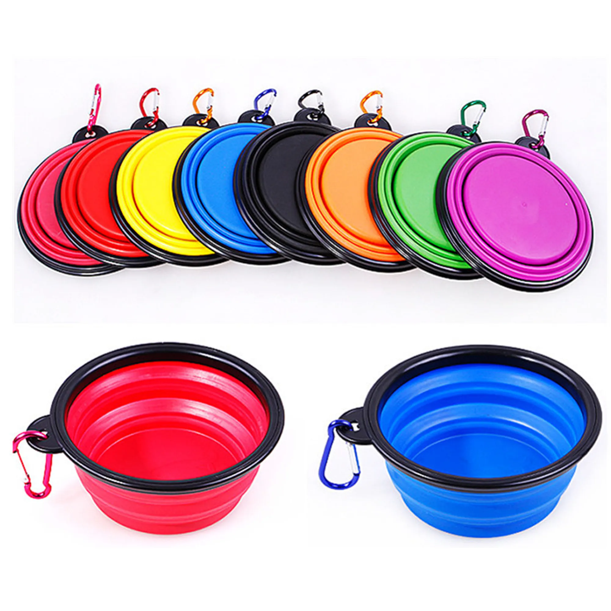 12 oz Portable Dog Pet Bowl With Hook