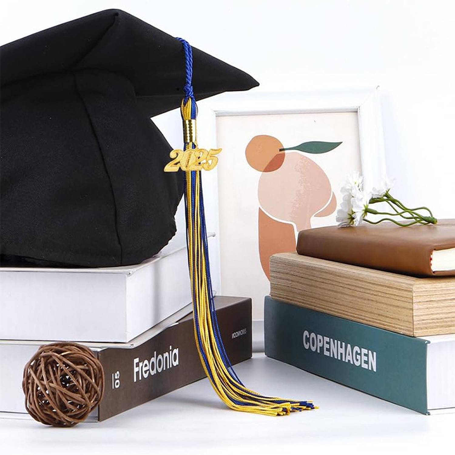 Graduation Tassels With Gold 2025 Year Charm Pendant 13