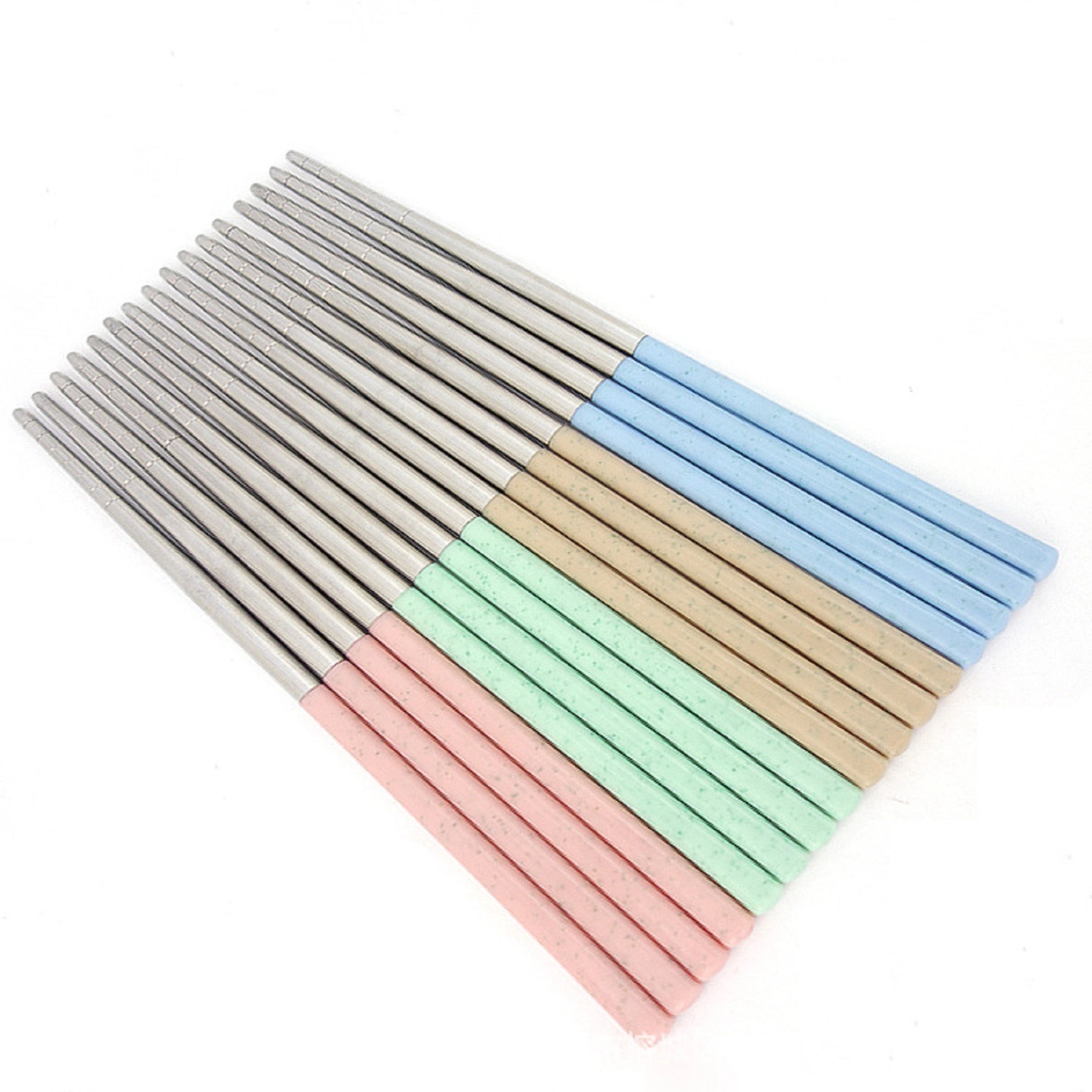 Stainless Steel and Wheat Straw Chopsticks 2