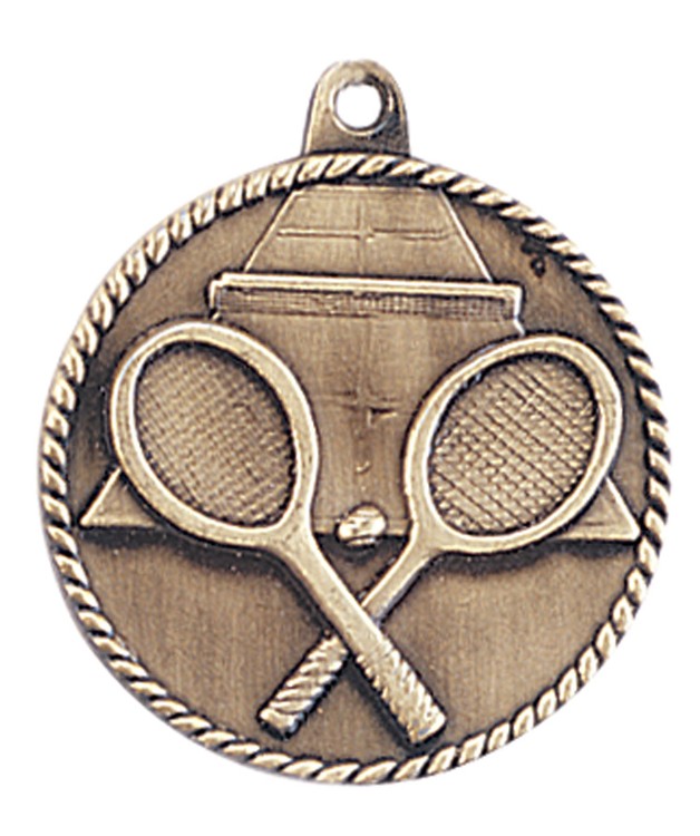 Tennis High Relief Medal 2