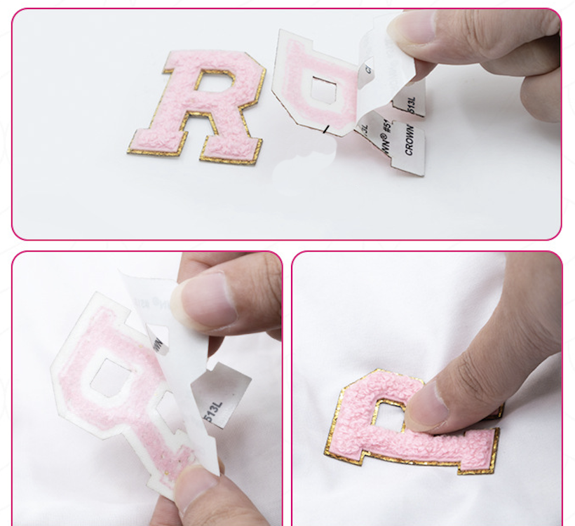 Letter Patches Self Adhesive Stickers for DIY 7