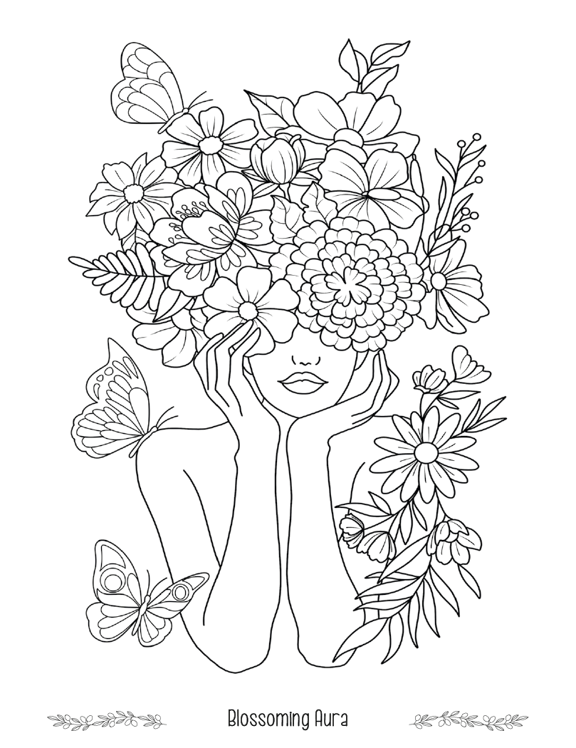 Good Value™ Floral Bliss Adult Coloring Book 6