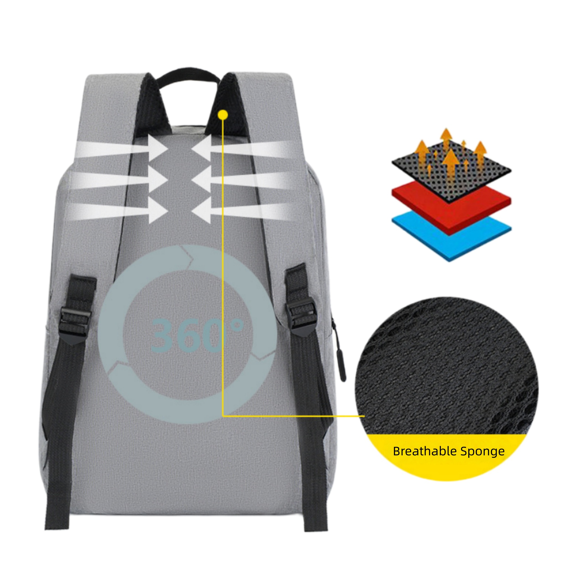 15.6inch Laptop Commuter Backpack - OCEAN 8