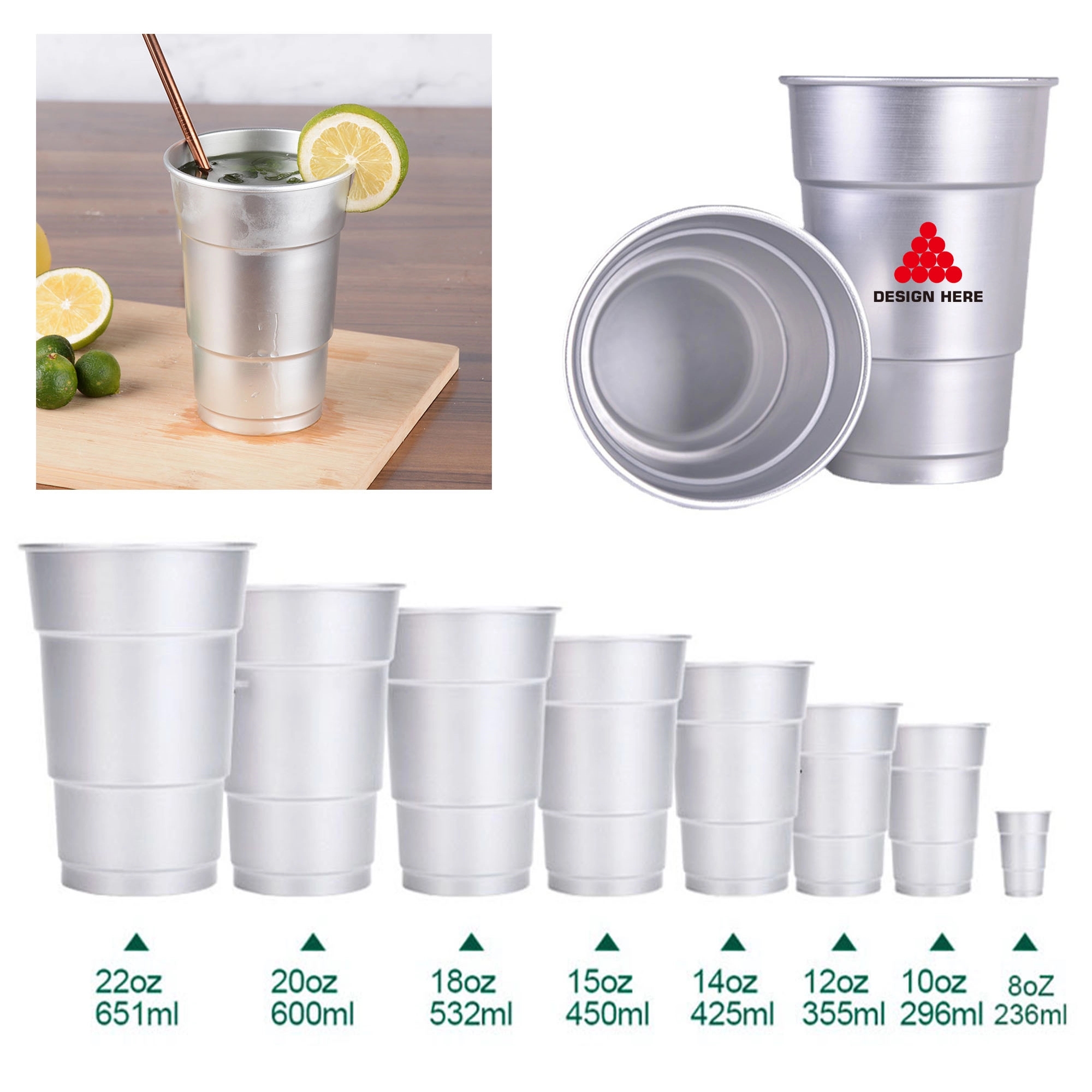 Full Color  16OZ Aluminum Cup 1