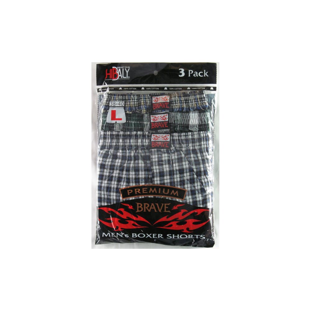 Men's Plaid Boxers - Size 4X Assorted 3