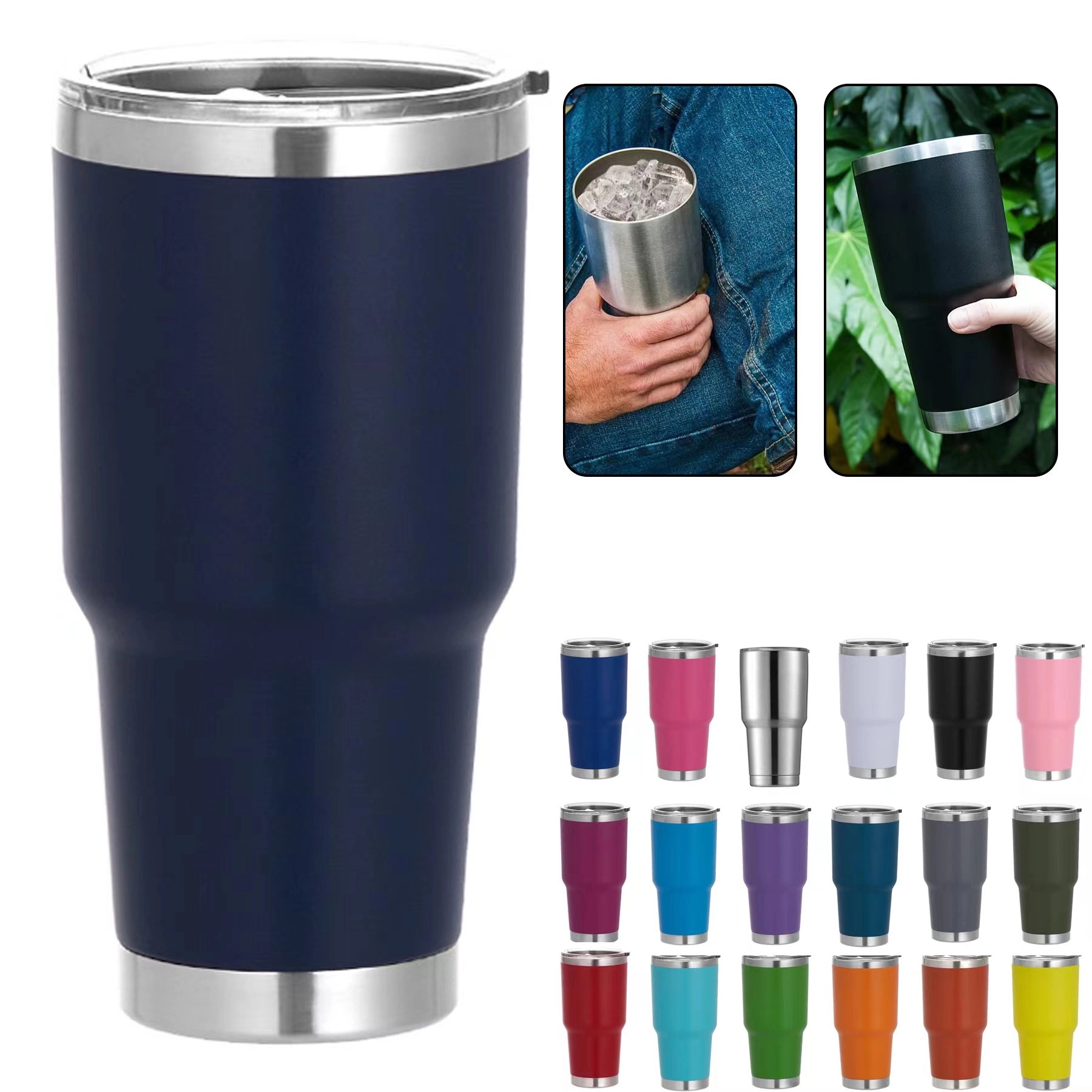 30oz Stainless Steel Vacuum Tumbler 1