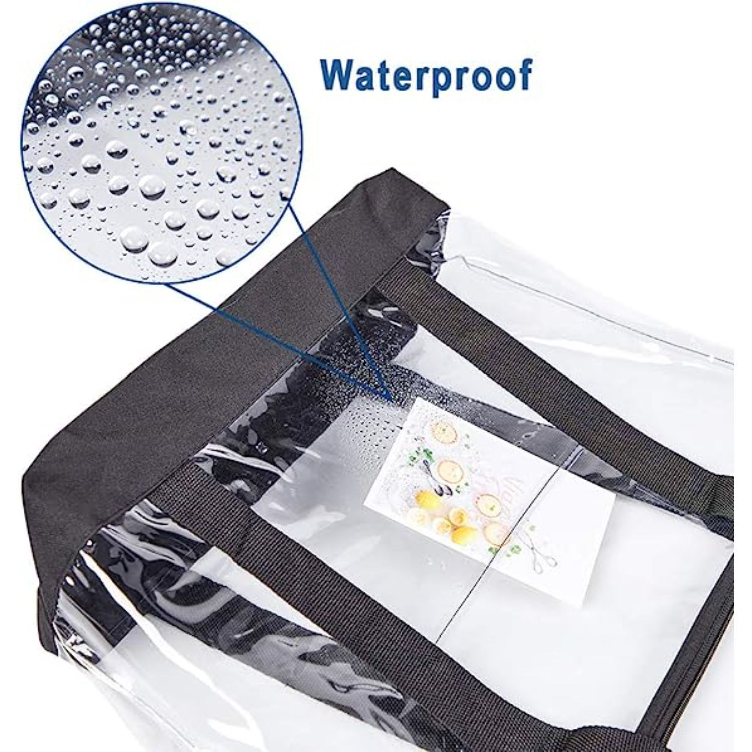 Fashion Tote Bag Stadium Approved Clear PVC Transparent Shoulder Handbag 4