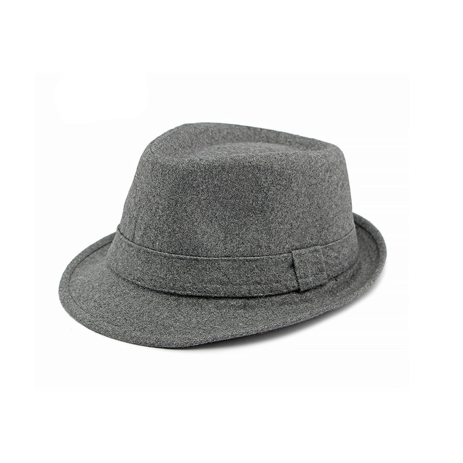 Mens Premium Black Fedora Hat 2
