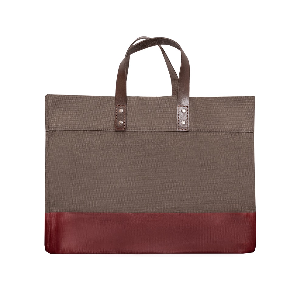 18 oz Venice Tote with Leather Handles