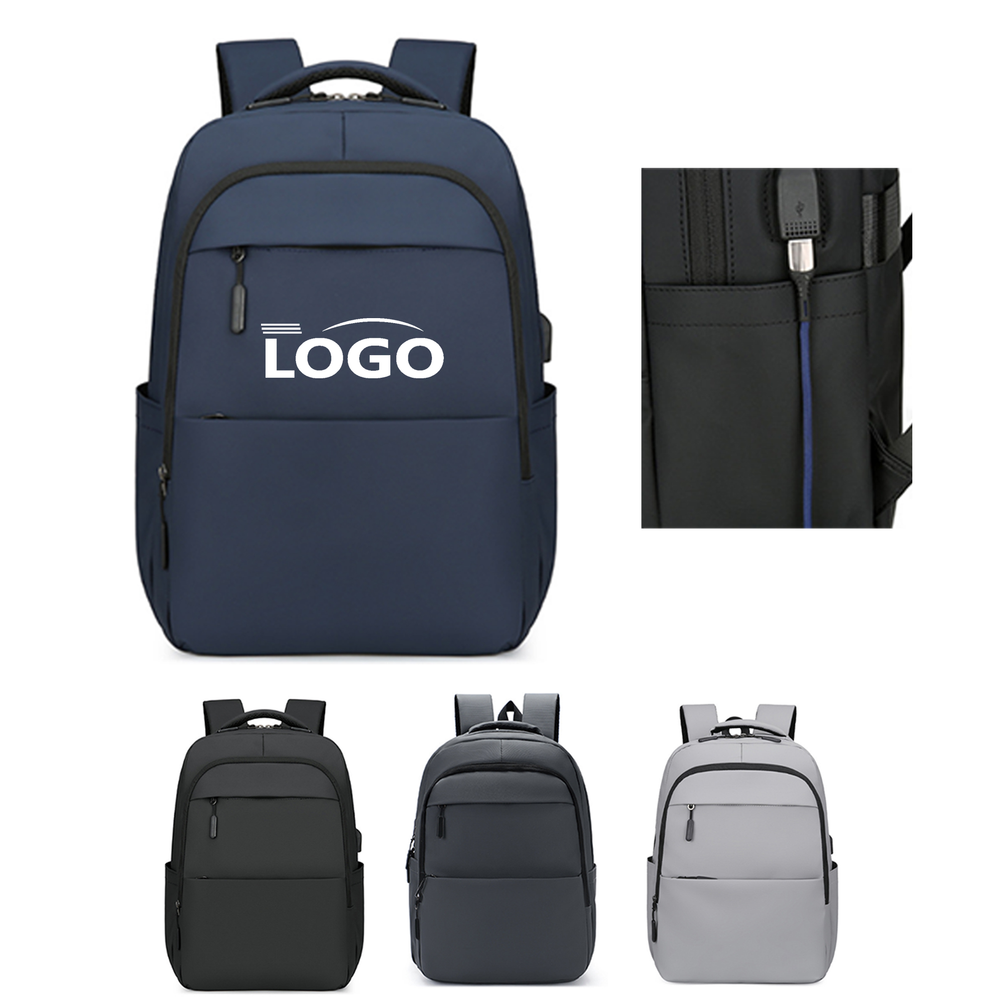 Stylish Laptop Backpack With USB Charging Port 4