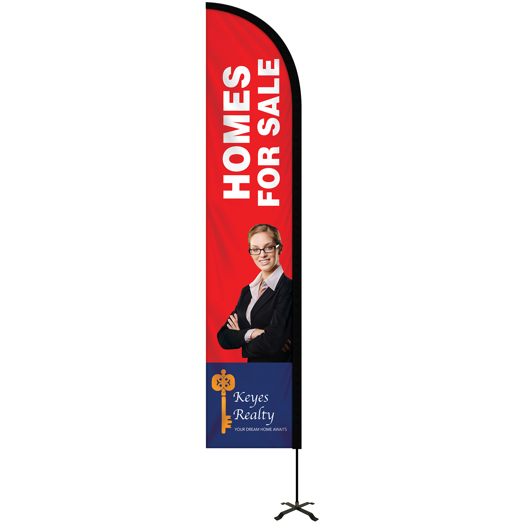 10' Portable Double Sided Half Drop Kit w/ Cross Base 3