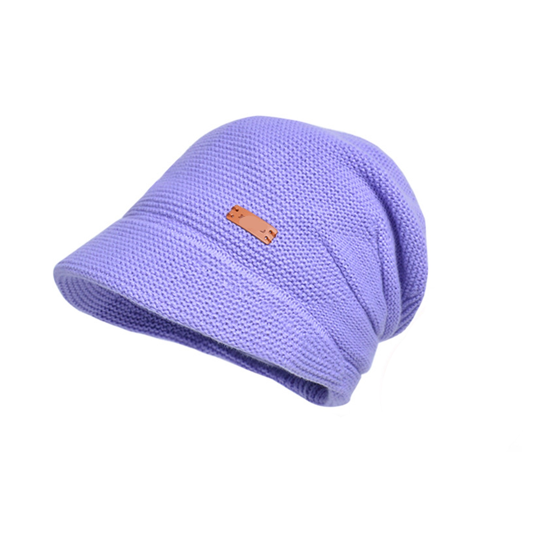 Knit Beanie Cap with Visor 7