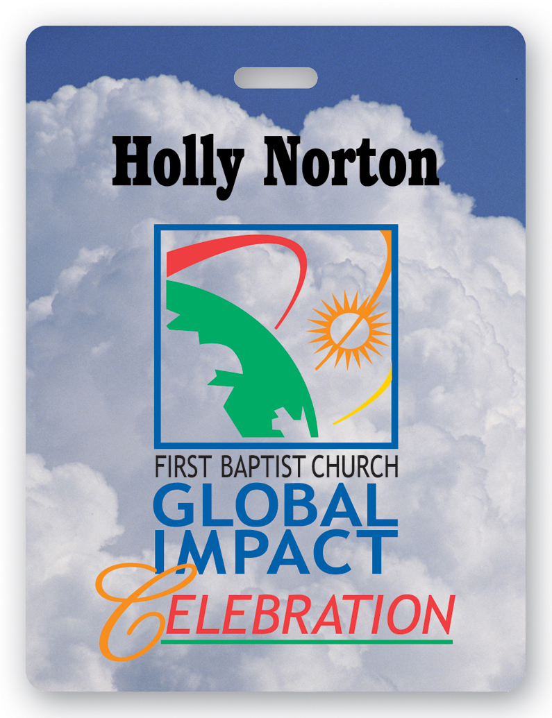 Laminated Name Badge (3"x4") Rectangle 2