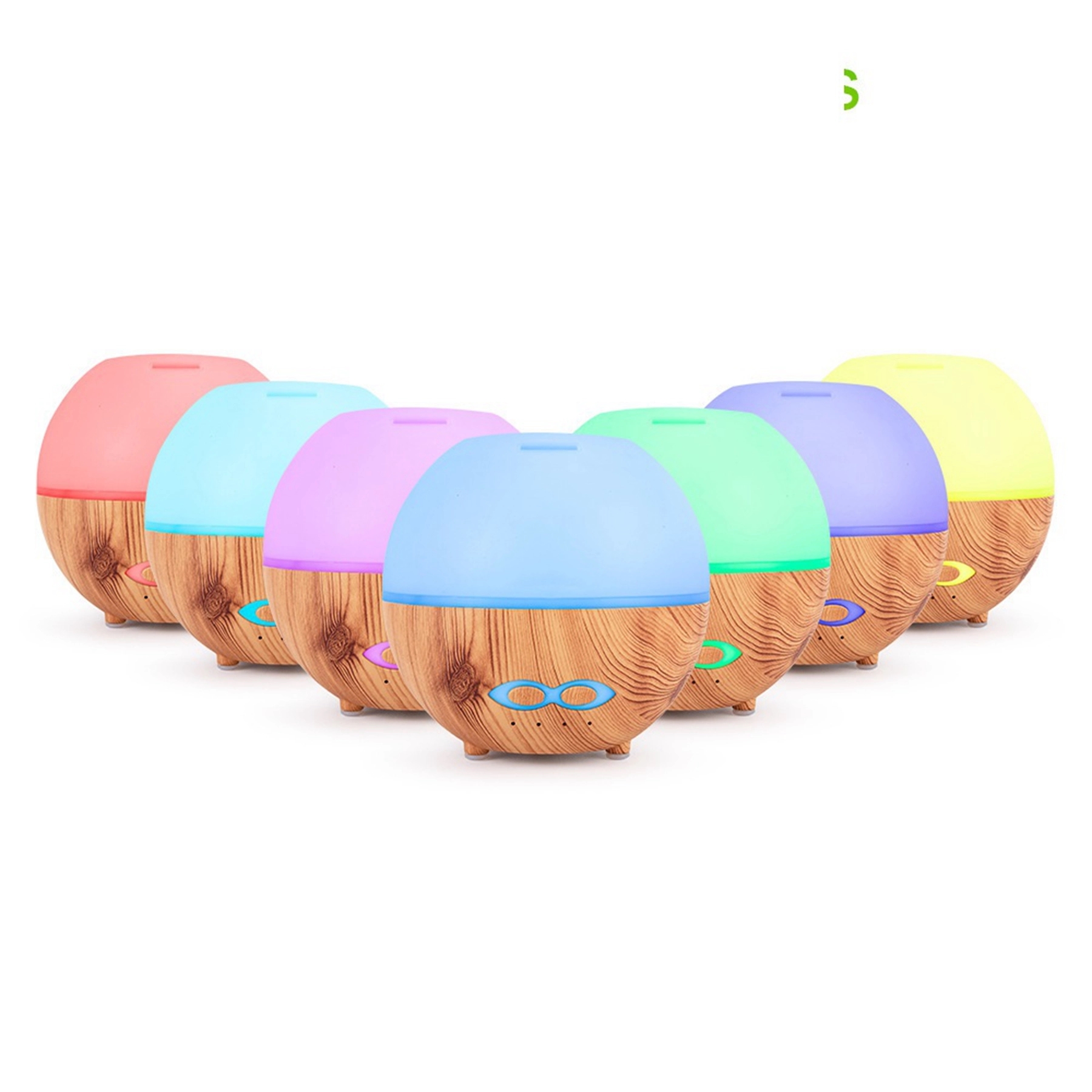 400ml Wood Grain Remote Control Ultrasonic Humidifier 12