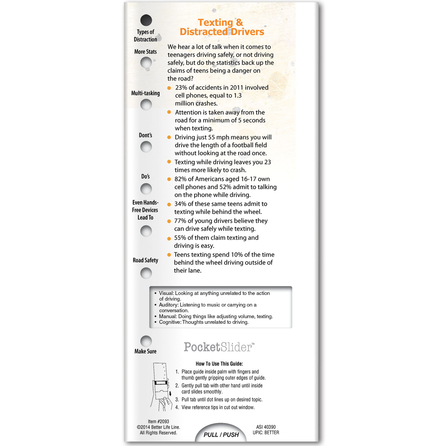 Pocket Slider - Texting & Distracted Drivers 2
