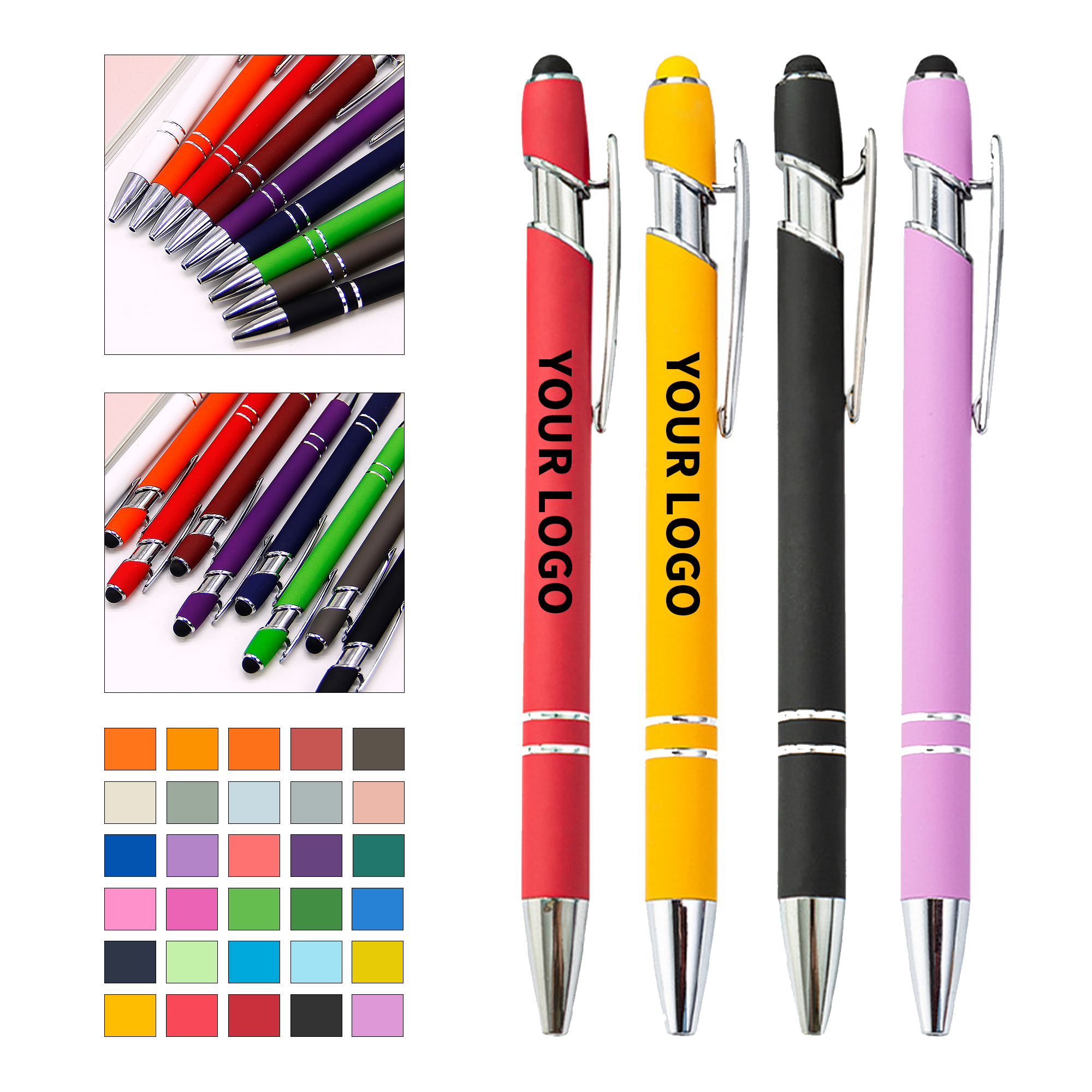 ABS Material Two In One Stylus Ballpoint Pen 4