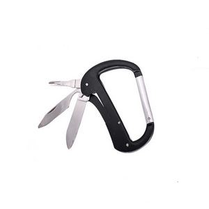 Versatile Carabiner Multitool Kit With Knife Flashlight 10