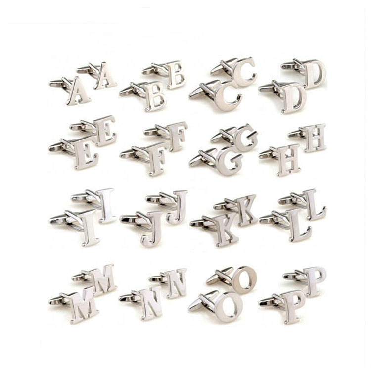 Alphabet Letters Cuff Links 7