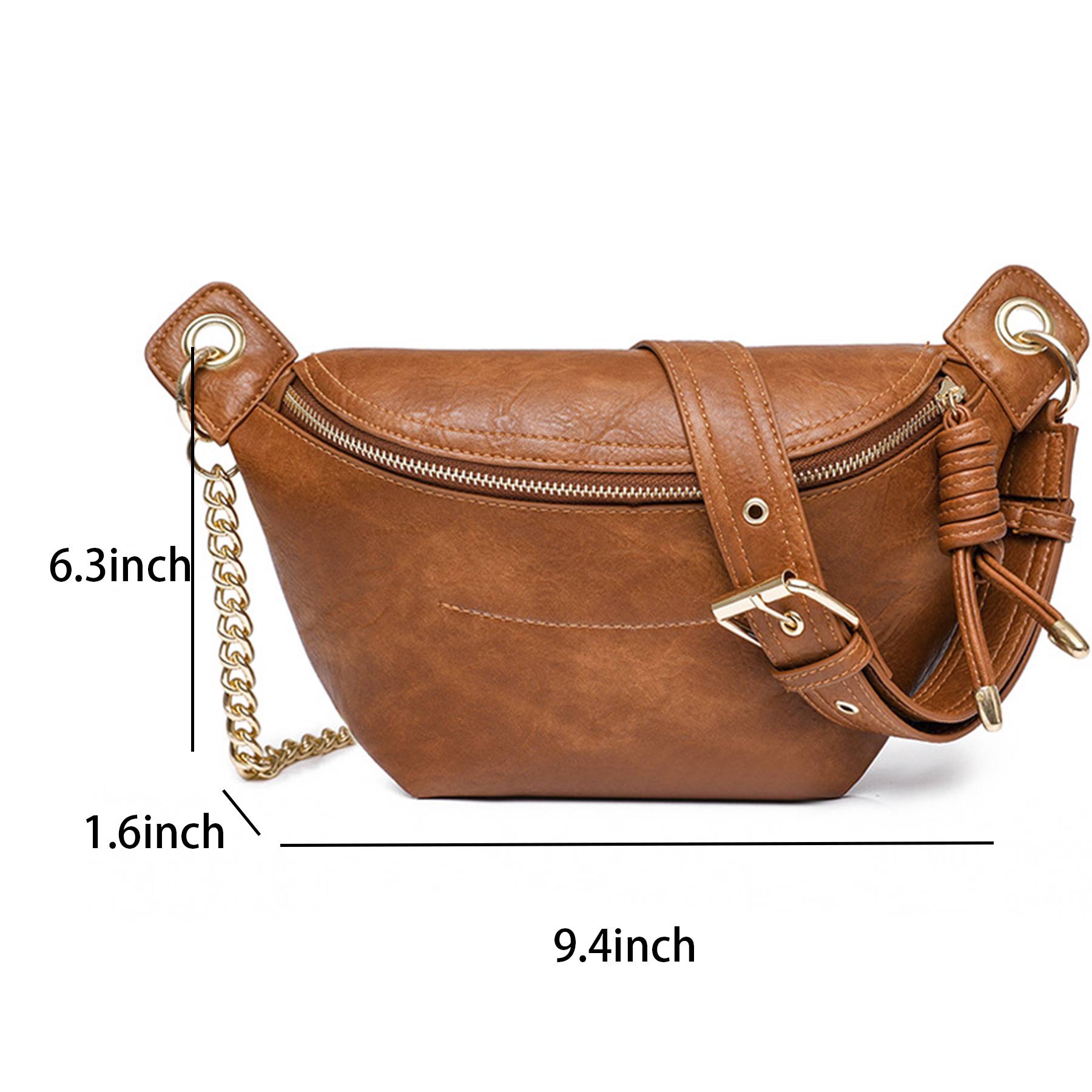 PU Leathe Fanny Pack Crossbody Purse for Women 7
