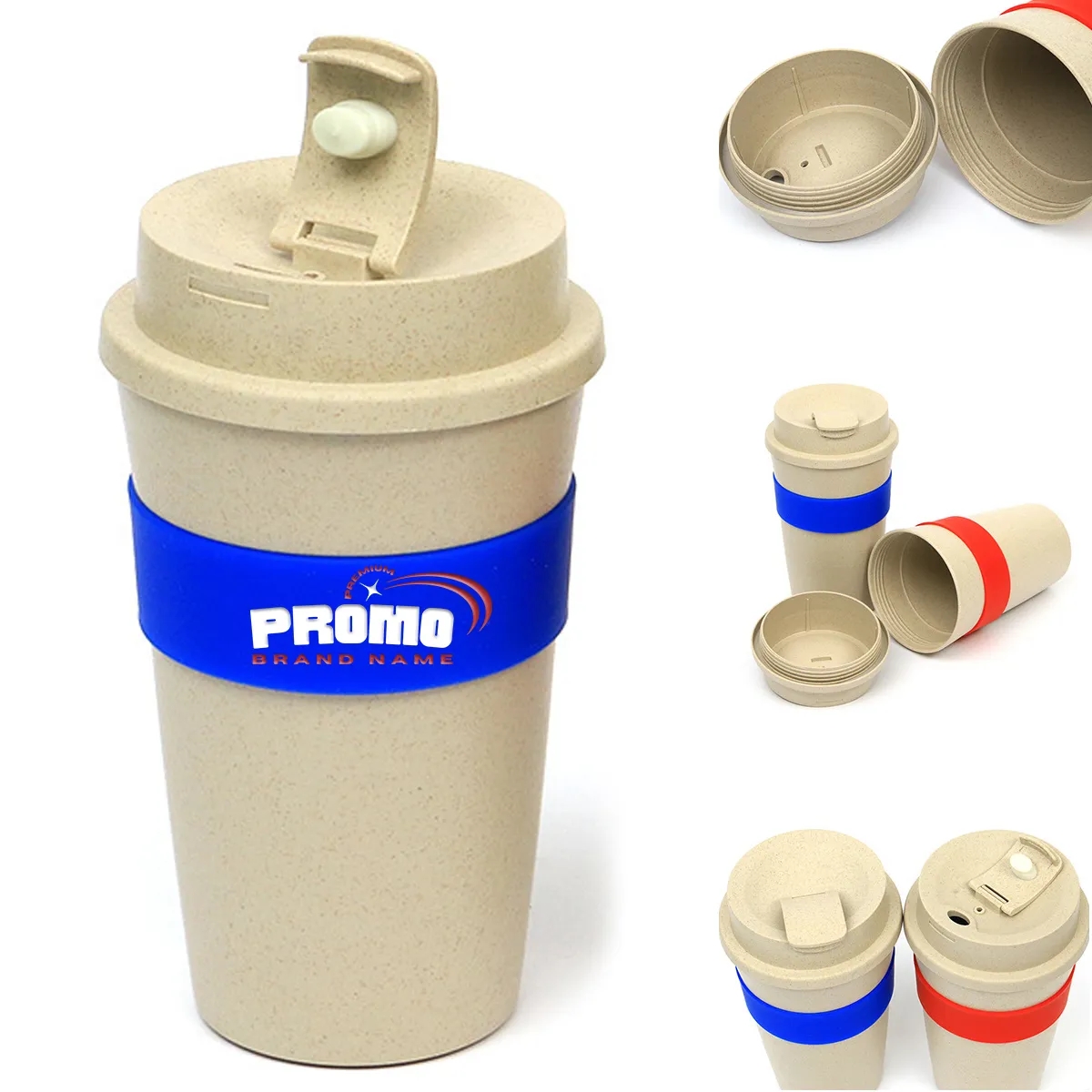 Eco-Friendly Reusable Biodegradable Wheat Straw Fiber Cups 1