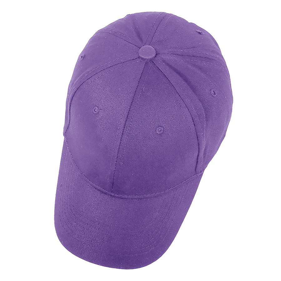 Stock Solid Color Cotton 6-Panel Baseball Cap w/ D-Ring 30
