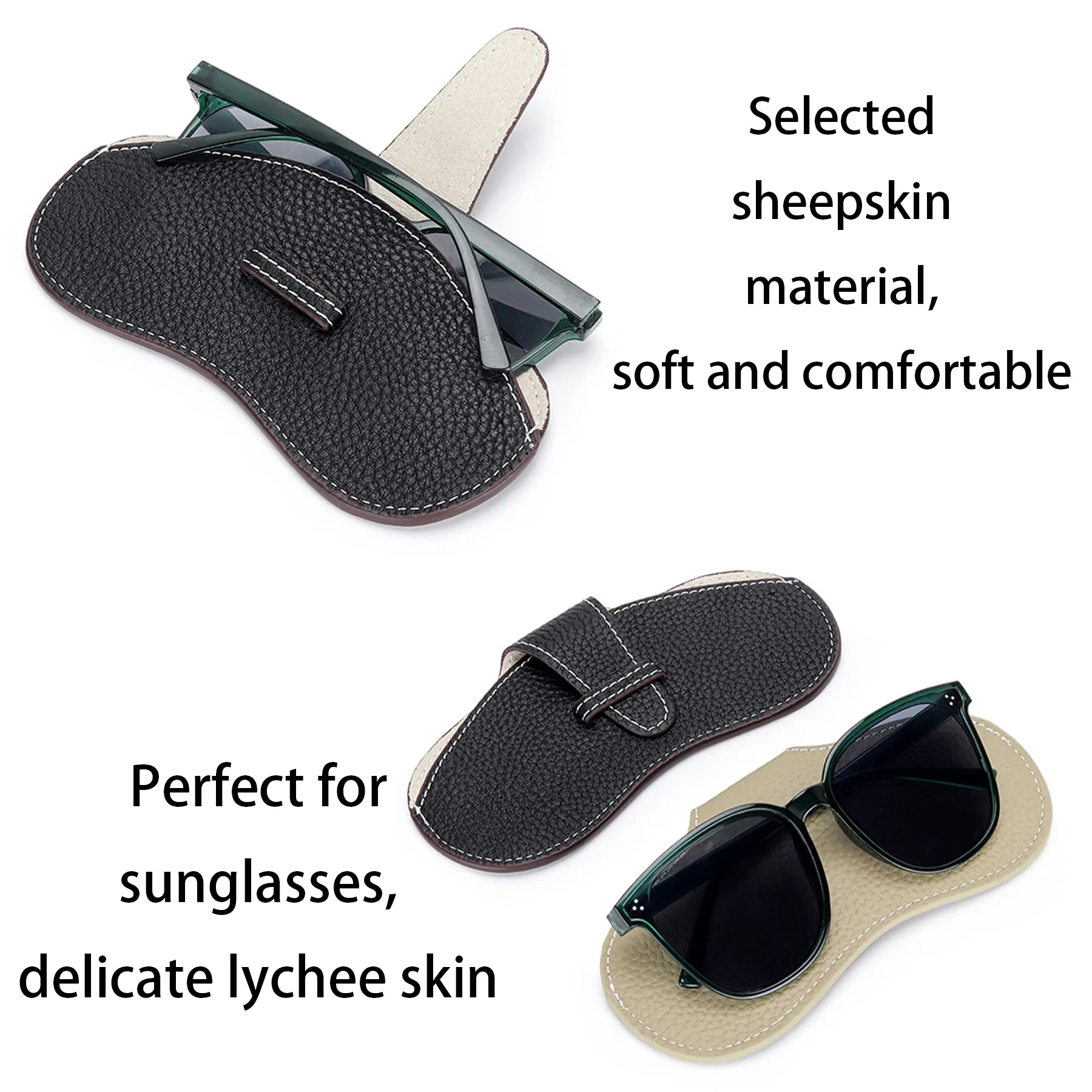 Genuine Leather Sunglasses Storage Bag 5