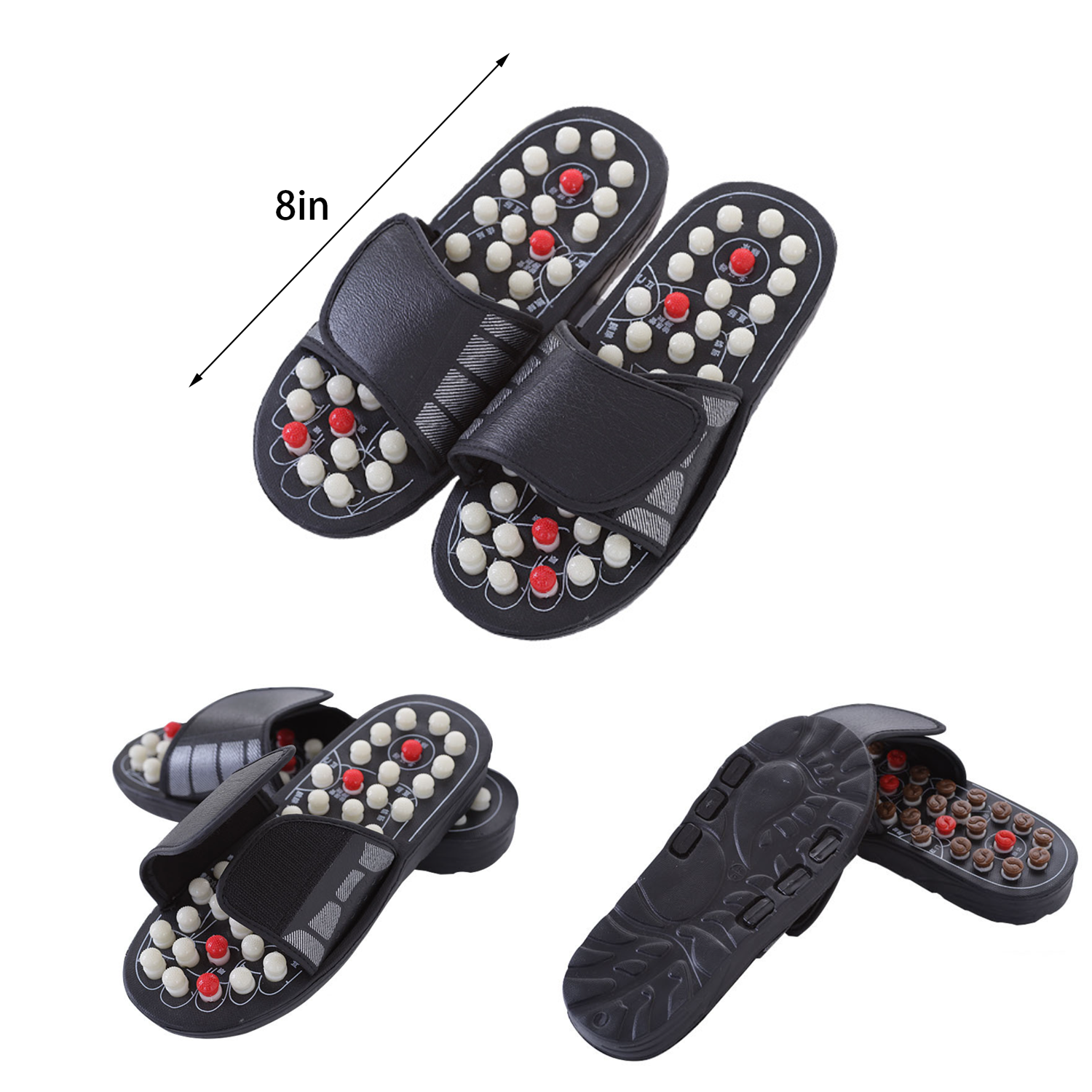 Plantar Fasciitis Acupressure Foot Massage Slippers 4