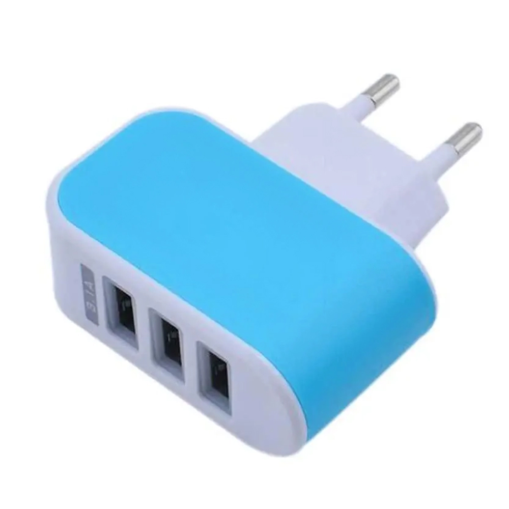 TriCharge ColorPop 3-Port USB Travel Charger 11