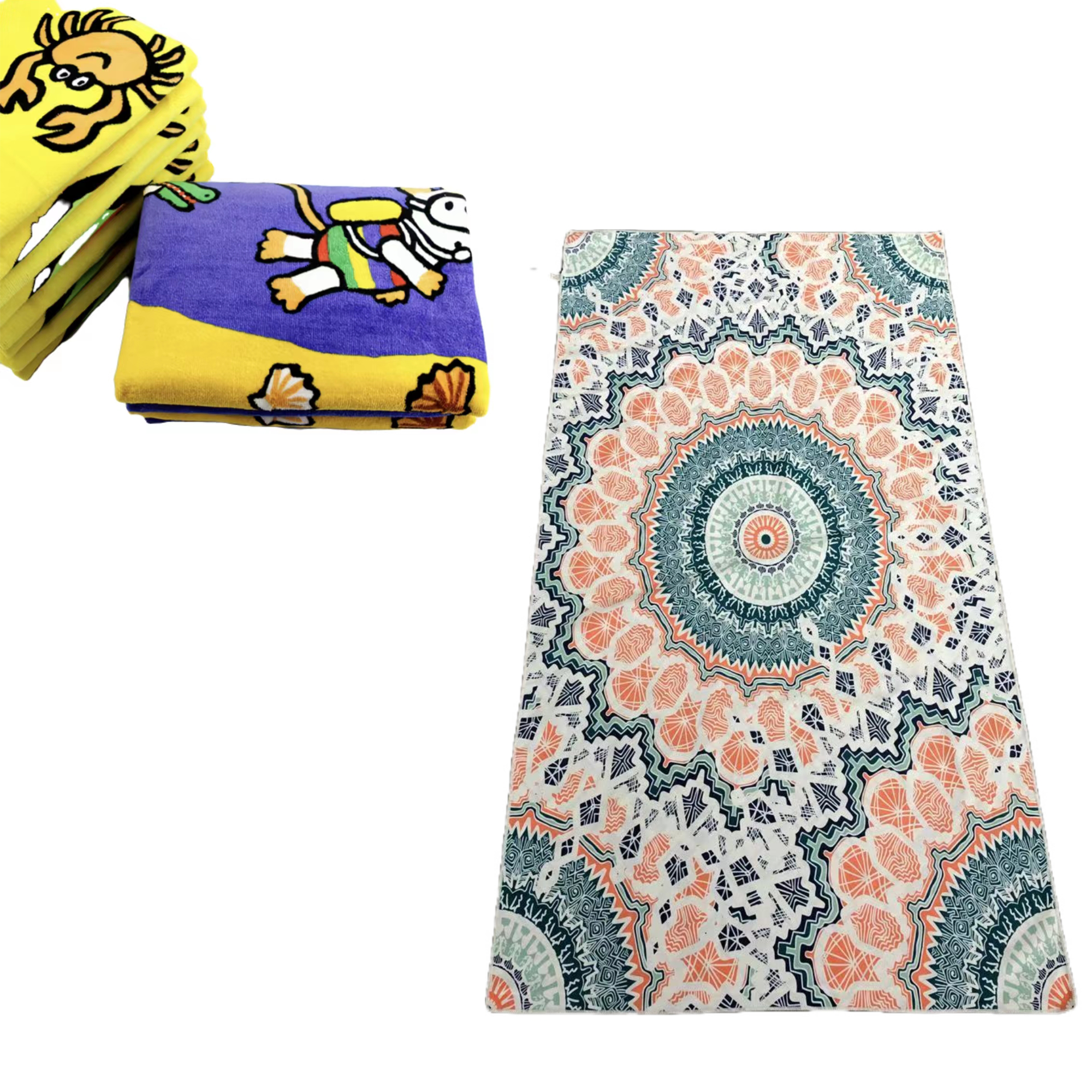 Customizable Double-Sided Printed Beach Towel 1