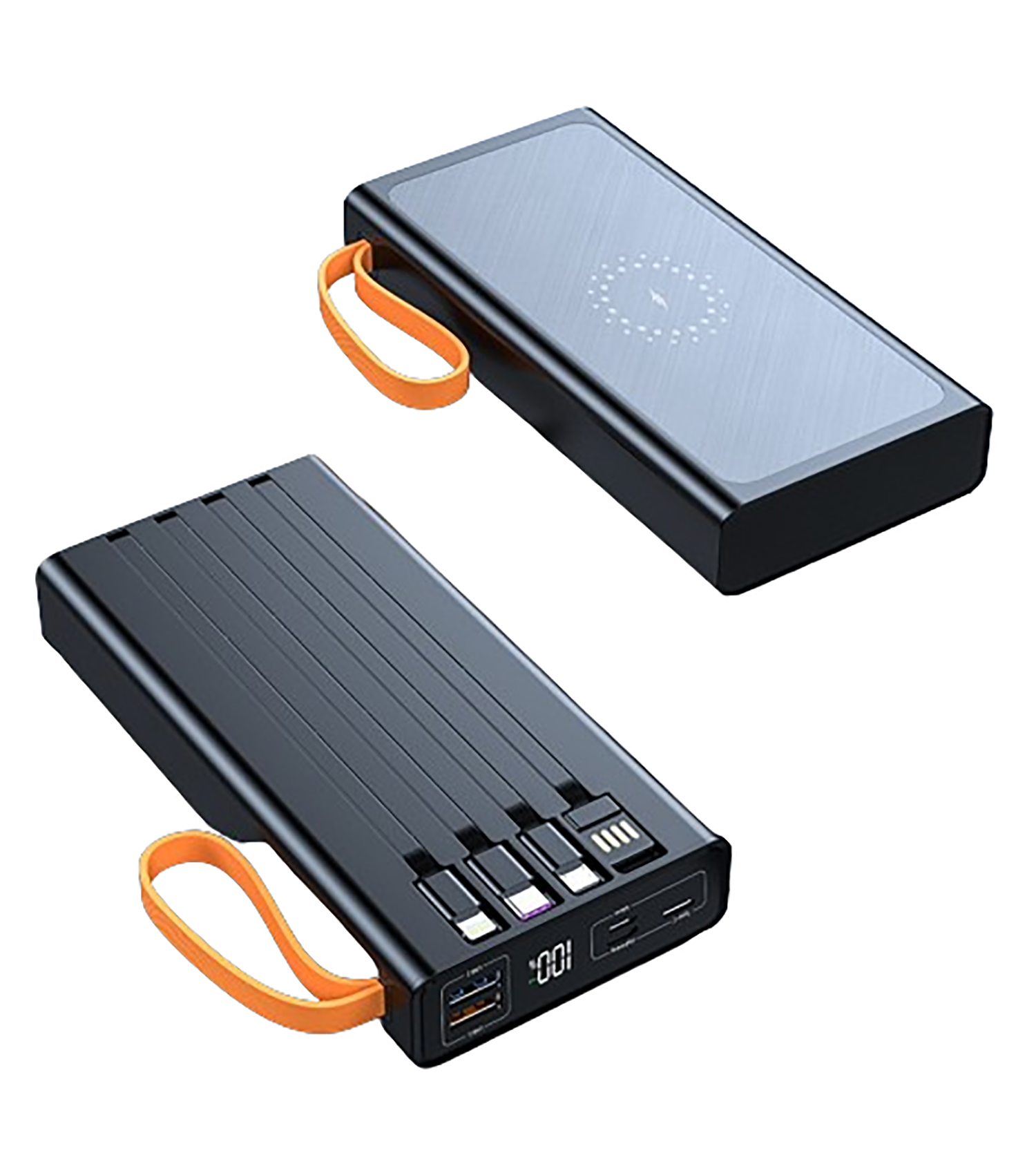 10000Mah Charger Power Bank W/ Light 4