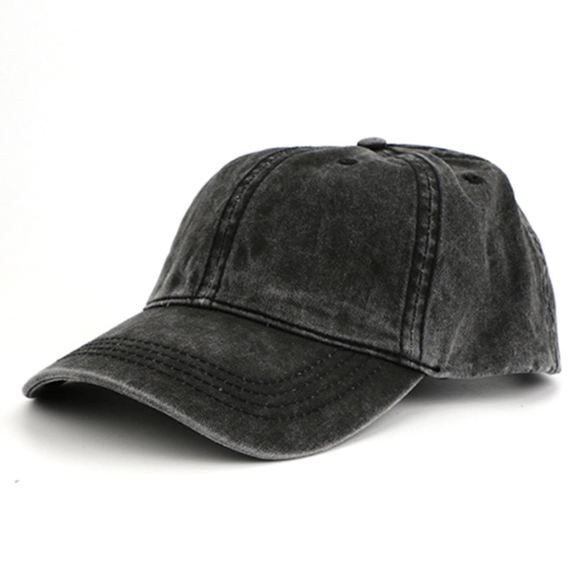 Washed Denim Baseball Cap 1