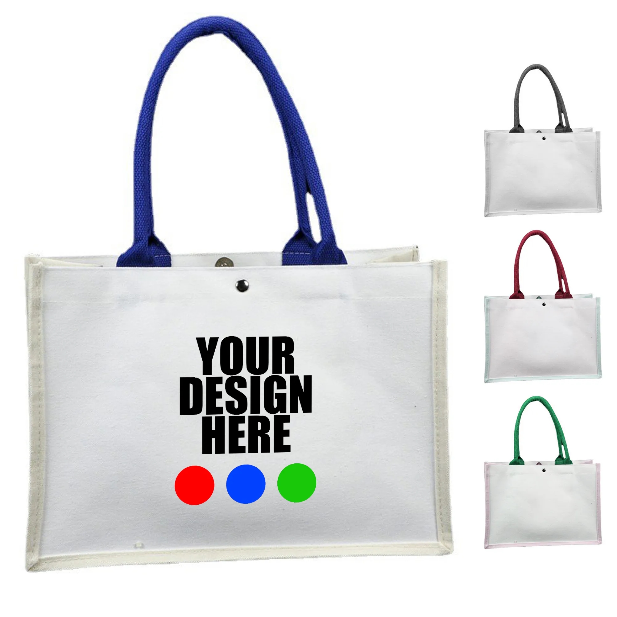 Canvas Grocery Tote Bag, custom tote bag with logo imprint 4