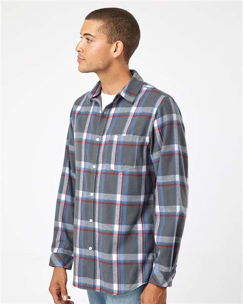 Men's Open Pocket Flannel Shirt - 8212 9