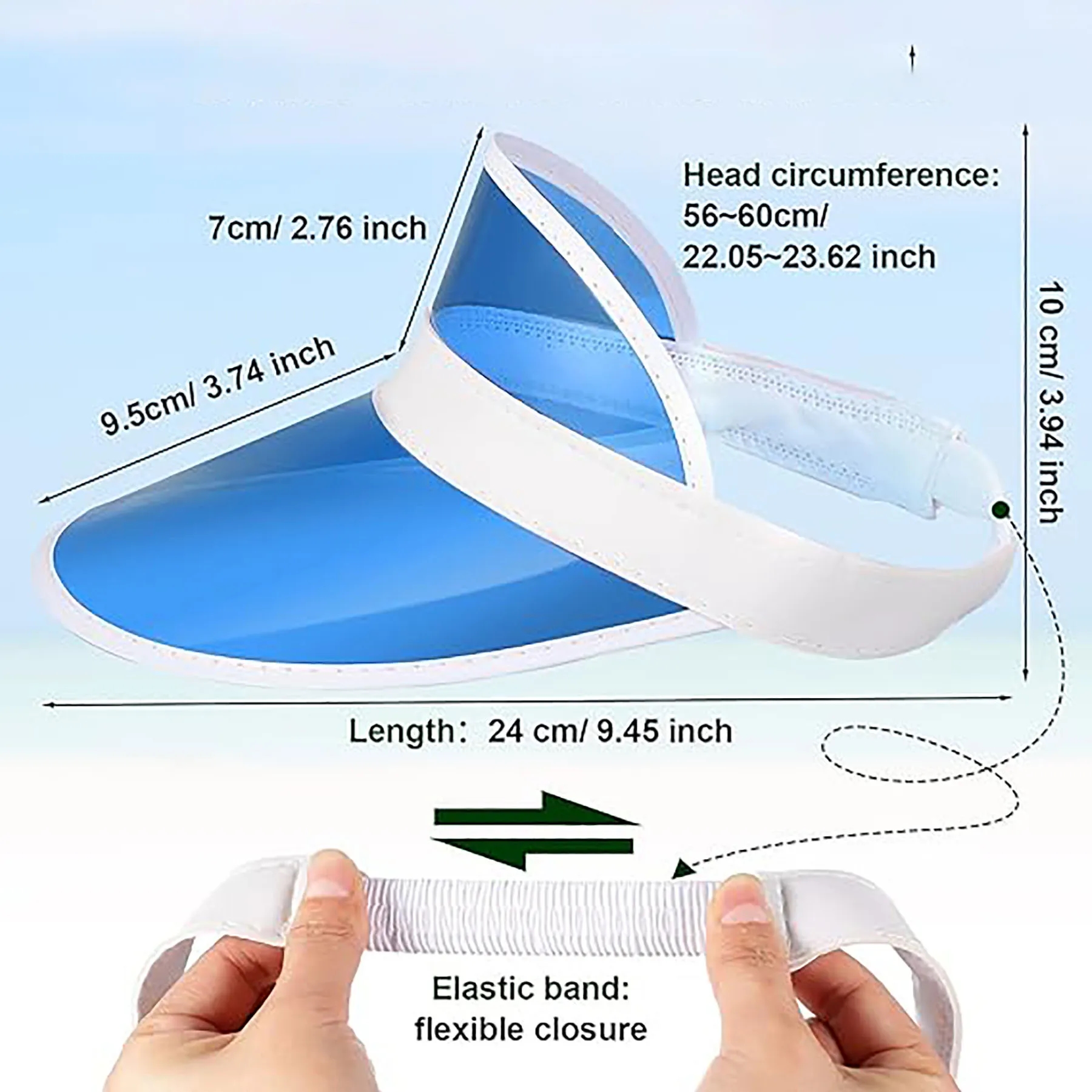 Clear UV Protection Visor Cap 10