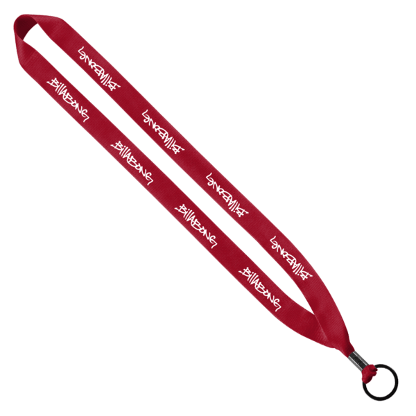 3/4" Polyester Lanyard with Metal Crimp & Split-Ring 33