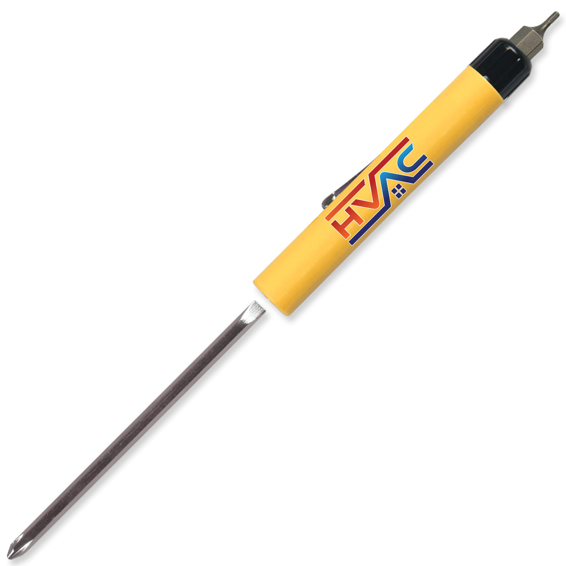 Pocket Screwdriver Reversible Flat Blade + Hex Bit Top 17