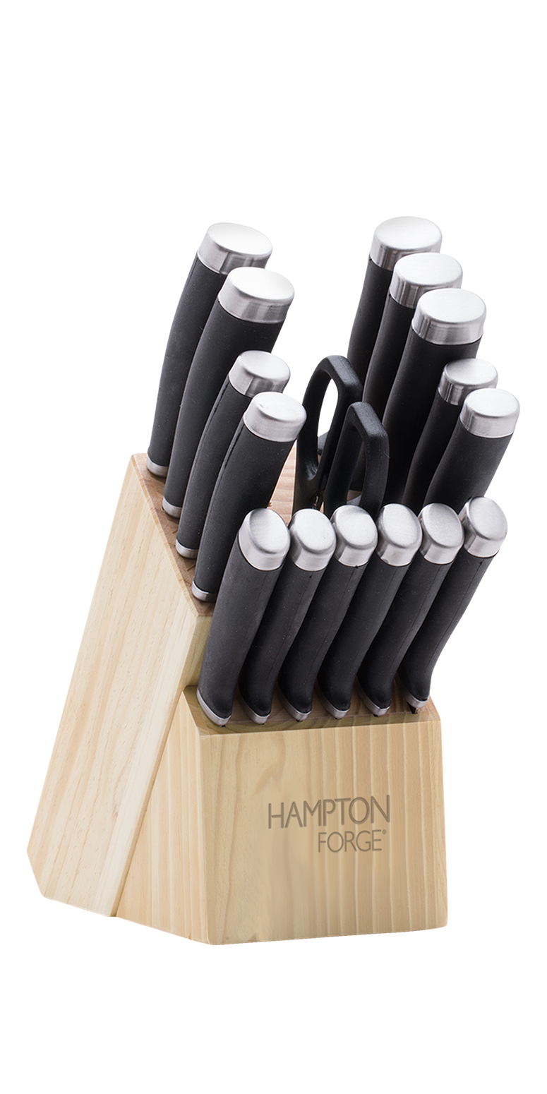 Hampton Forge® Epicure 17 Piece Cutlery Block Set 1