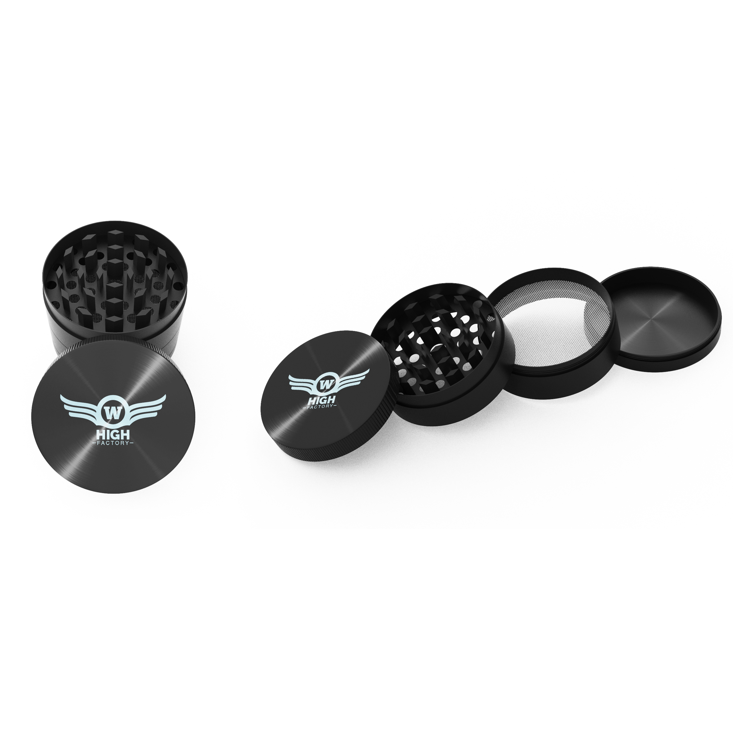 63MM Custom Metal 4 Piece Grinder 3