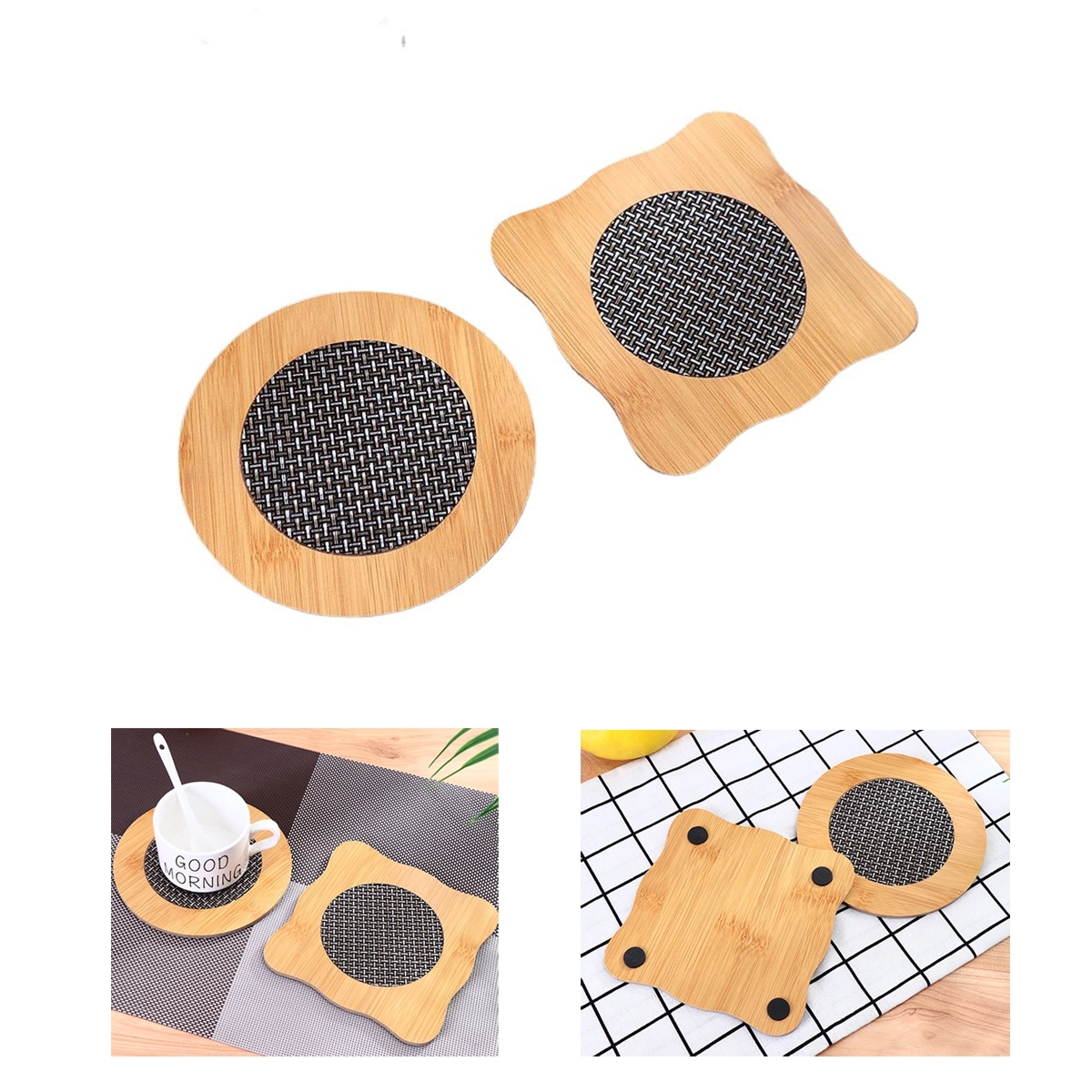 Natural Bamboo Coaster 1