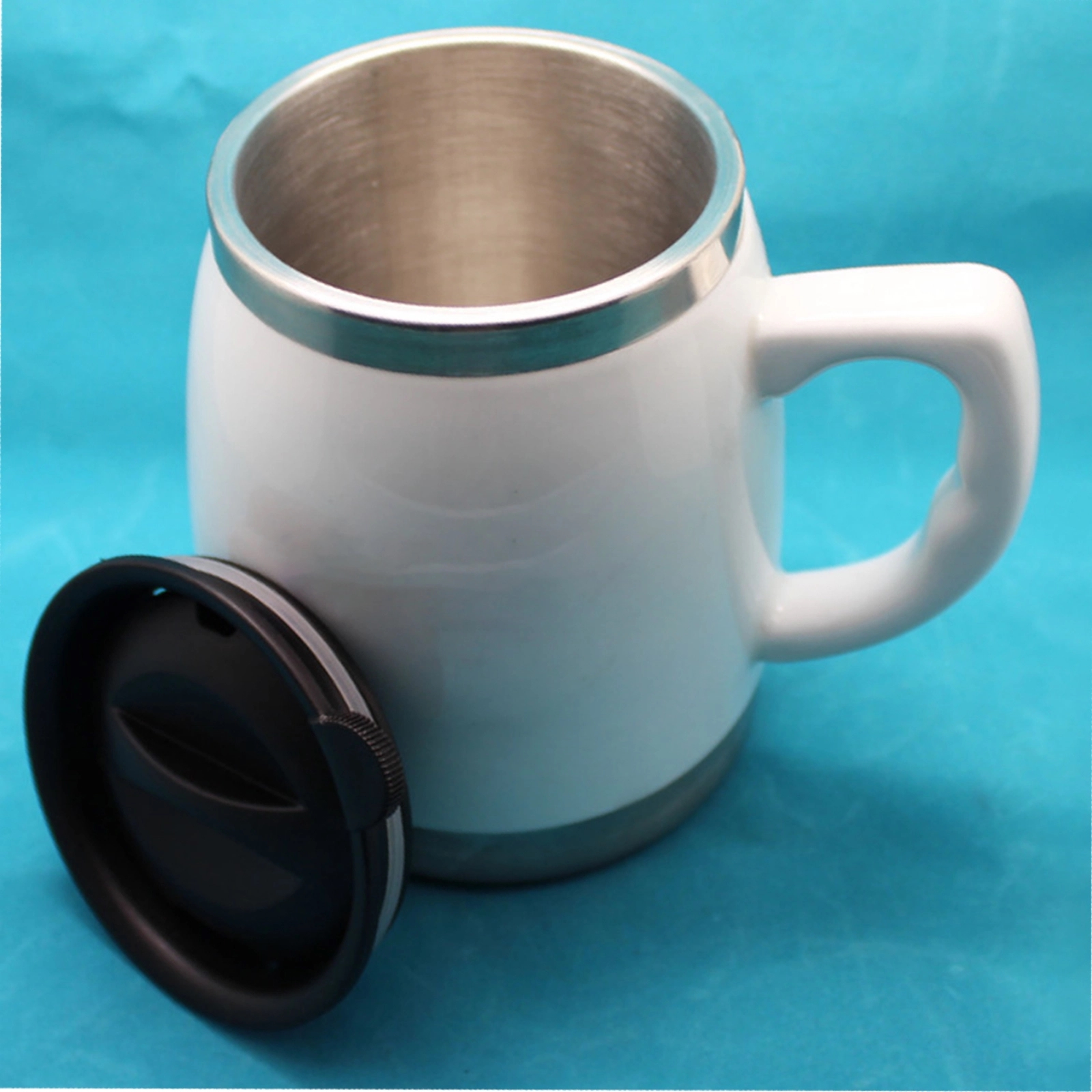 18 oz double layer ceramic coffee cup 3