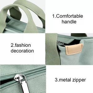 Insulated Grocery Tote Bag With Zippered Top, custom tote bag with logo imprint 3