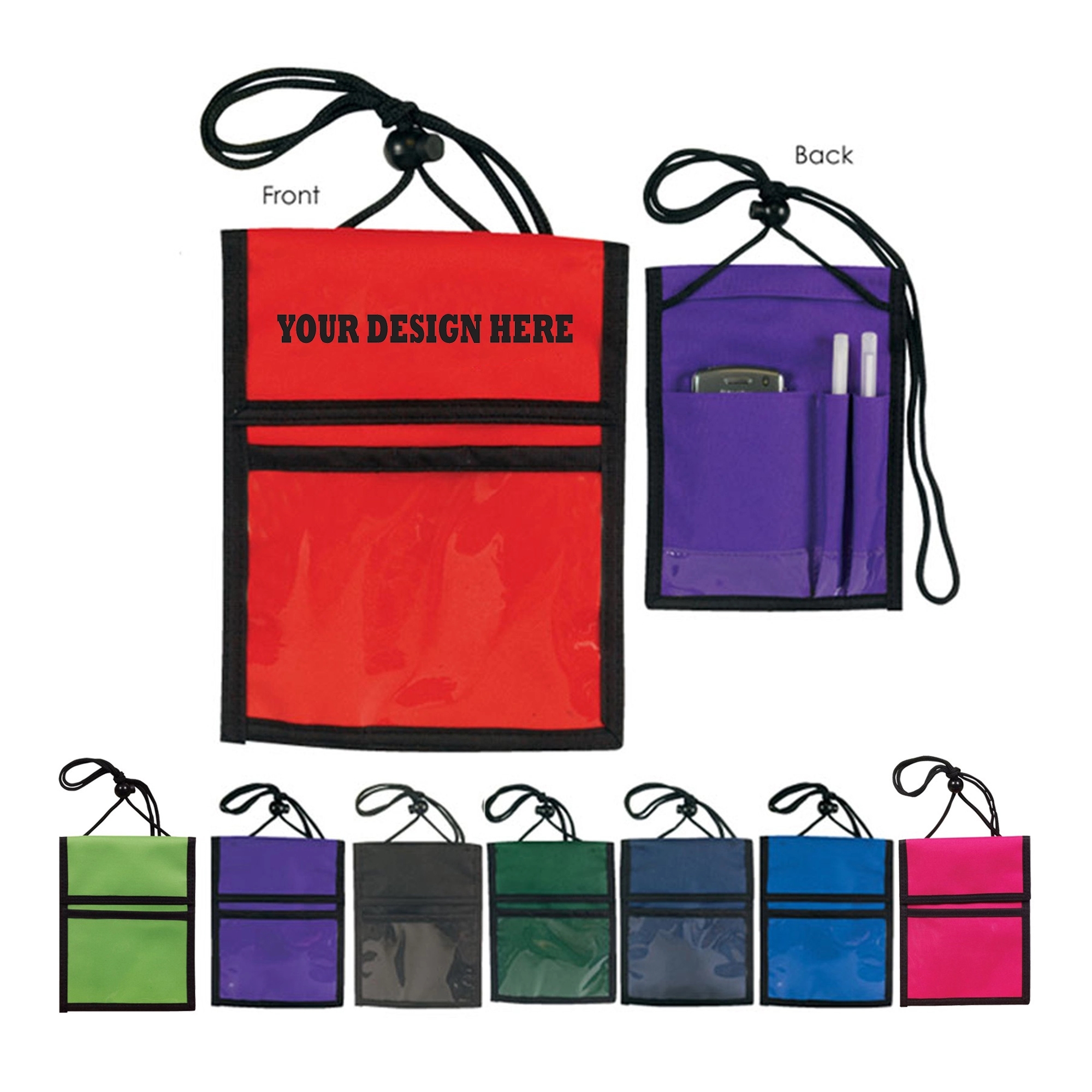 Name Badge Holder with Pen Loops 3