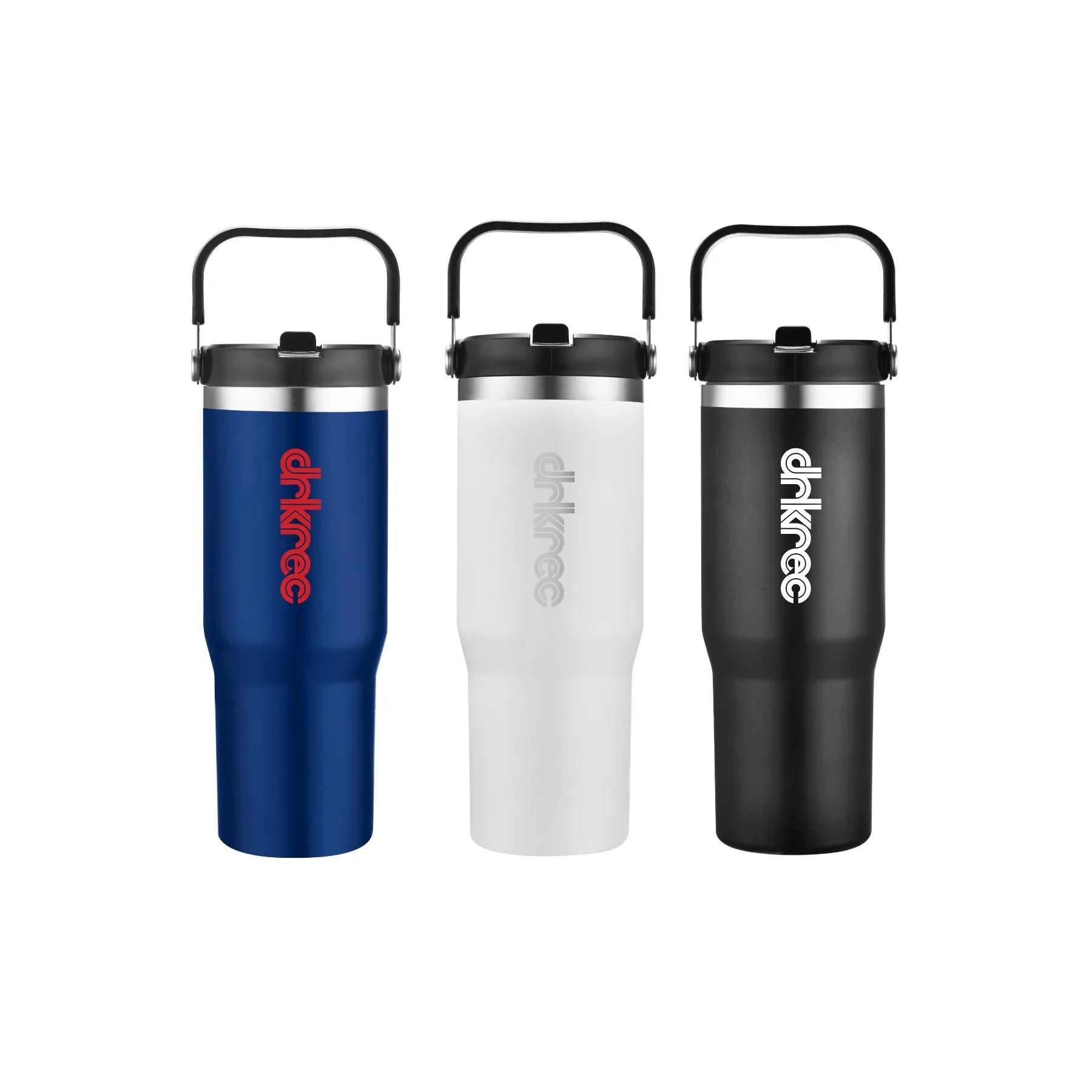 30 Oz Vacuum Travel Tumbler w/ Flip Straw Lid
