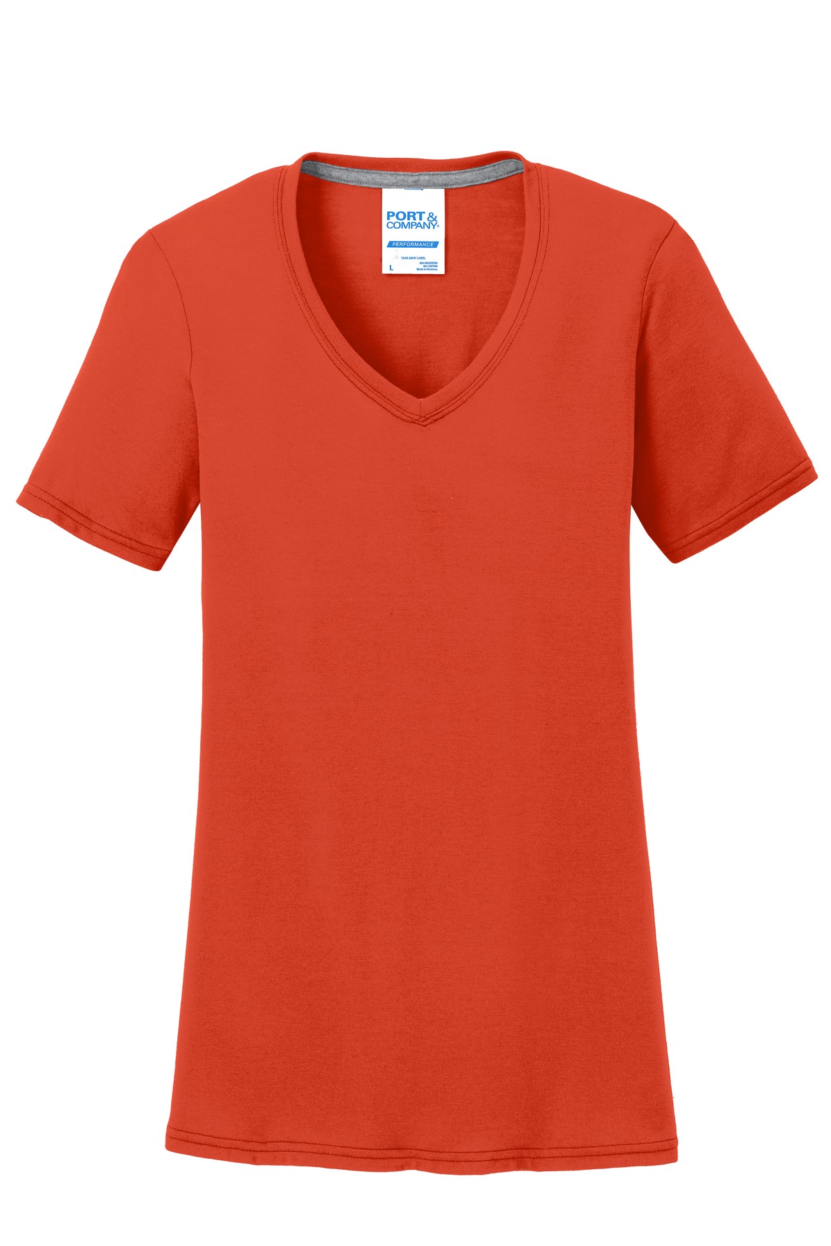 Port & Co Women's Performance Blend V-Neck Tee. LPC381V 44