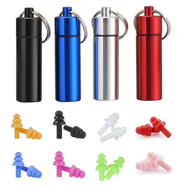 Reusable Silicone Earplugs with Aluminium Holder 4